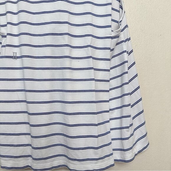 Kit And Ace Womens Small Striped Sleeveless Tank Top White and Blue - Picture 11 of 12